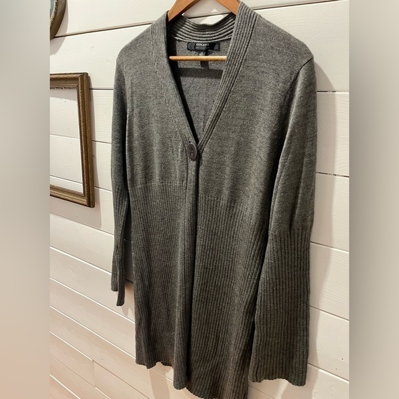 COUPÉ COLLECTION Gray long cardigan size L - Picture 8 of 8